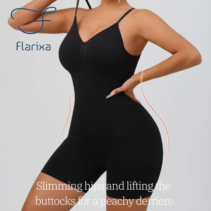 Women'S Low Back Seamless Bodysuit Tummy Control Hip Lifter Full Body Shaper Backless Shapewear Jumpsuit Slim Corset