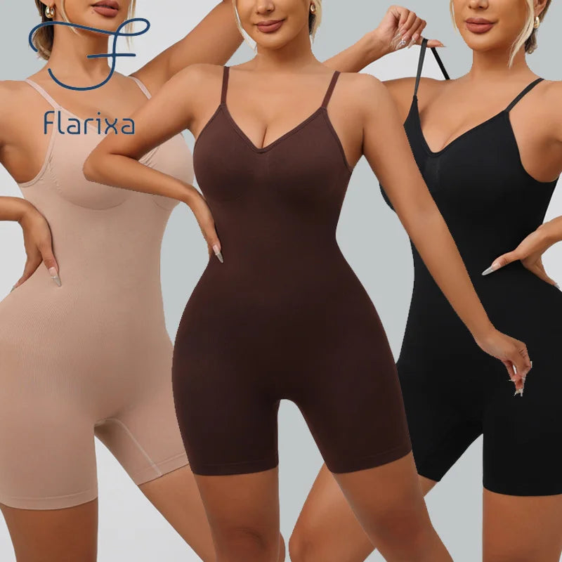 Women'S Low Back Seamless Bodysuit Tummy Control Hip Lifter Full Body Shaper Backless Shapewear Jumpsuit Slim Corset