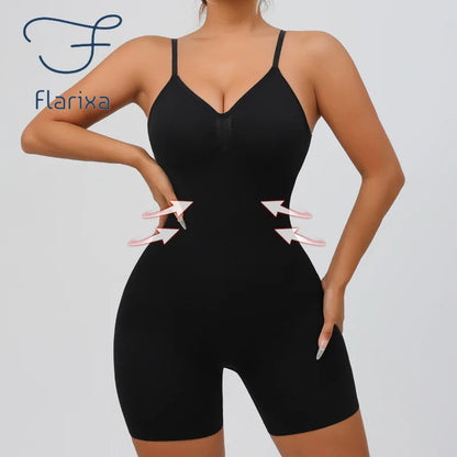 Women'S Low Back Seamless Bodysuit Tummy Control Hip Lifter Full Body Shaper Backless Shapewear Jumpsuit Slim Corset