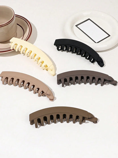 5 Pieces Banana Hair Clips for Women Strong Grip Non-Slip Hair Claws for Thick Hair 5 Inch Versatile Hair Accessories for Gift