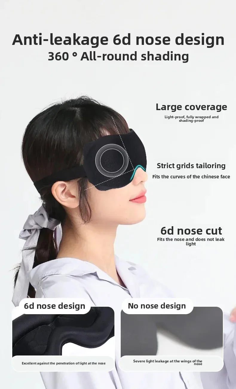 3D Sleeping Mask Block Out Light Sleep Mask for Eyes Soft Sleeping Aid Eye Mask for Travel Eyeshade Night Breathable Slaapmasker