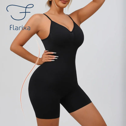 Women'S Low Back Seamless Bodysuit Tummy Control Hip Lifter Full Body Shaper Backless Shapewear Jumpsuit Slim Corset
