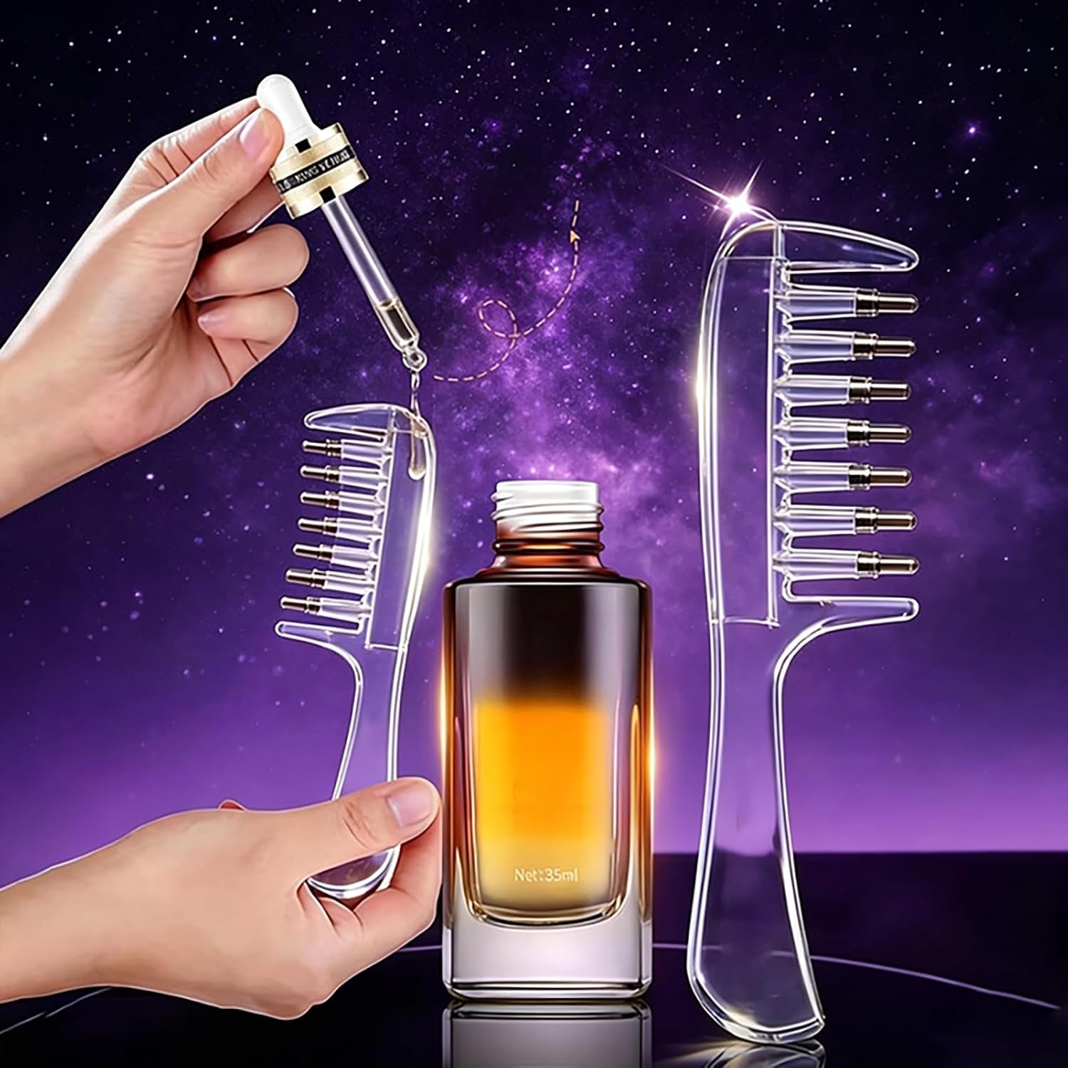 Scalp Essential Oil Comb, Hair Care Oil Oilapplicator, Minoxidil Applicator