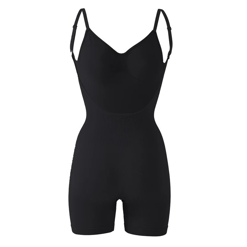 Women'S Low Back Seamless Bodysuit Tummy Control Hip Lifter Full Body Shaper Backless Shapewear Jumpsuit Slim Corset