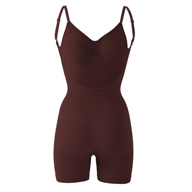 Women'S Low Back Seamless Bodysuit Tummy Control Hip Lifter Full Body Shaper Backless Shapewear Jumpsuit Slim Corset