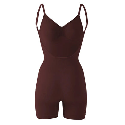 Women'S Low Back Seamless Bodysuit Tummy Control Hip Lifter Full Body Shaper Backless Shapewear Jumpsuit Slim Corset